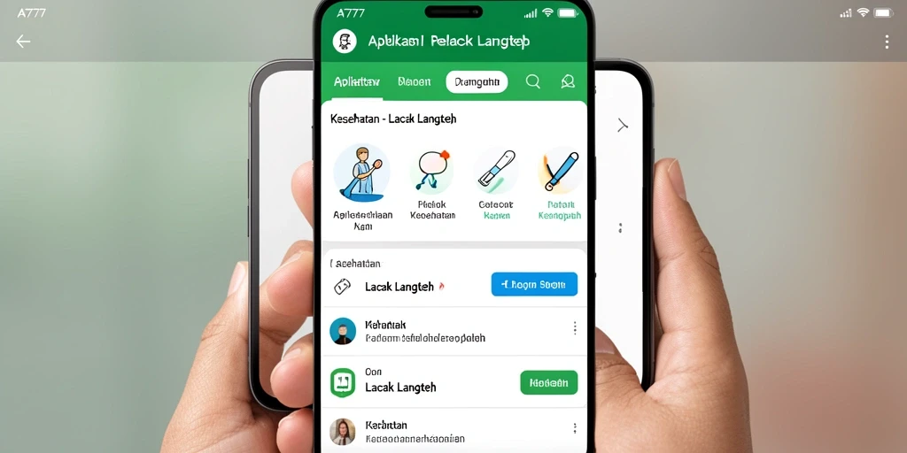 Tampilan antarmuka A7777 menampilkan statistik langkah yang jelas dan informatif.