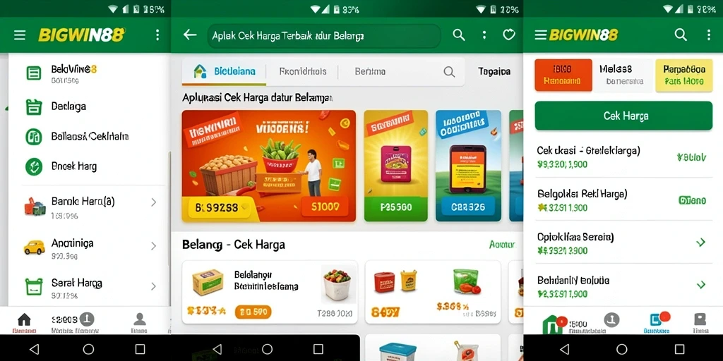 Tampilan antarmuka aplikasi BIGWIN88 untuk cek harga terbaik.