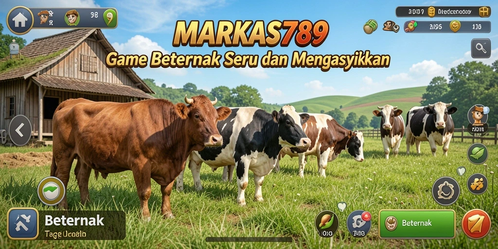 Tampilan antarmuka menarik dari game Beternak MARKAS789.