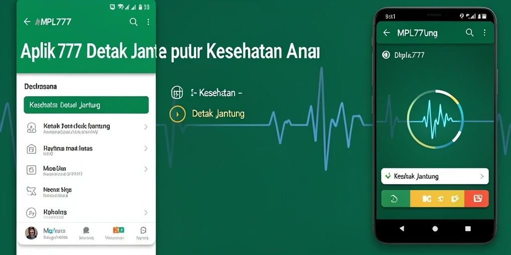 Tampilan antarmuka MPL777 yang sederhana dan informatif untuk detak jantung.